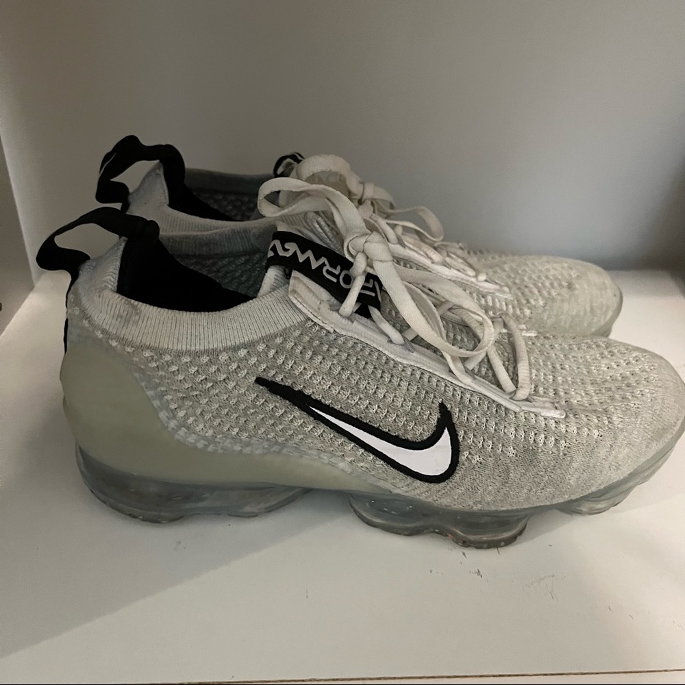 Nike Vapomaxes (Black, White, Blue Color Way)